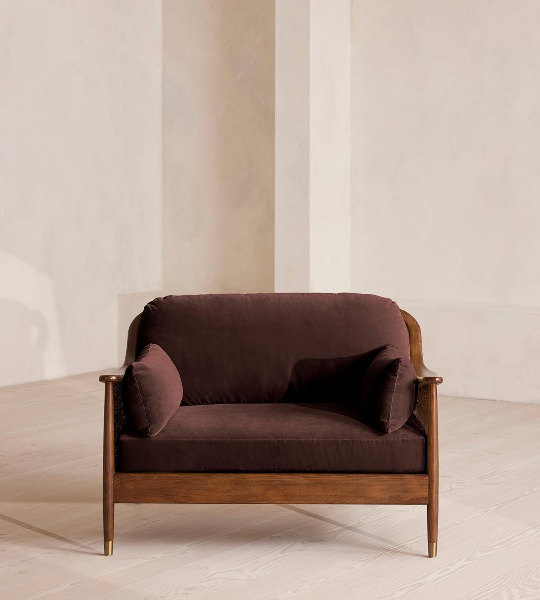 Atlanta Loveseat - Velvet - Aubergine - US - Listing - Image 2