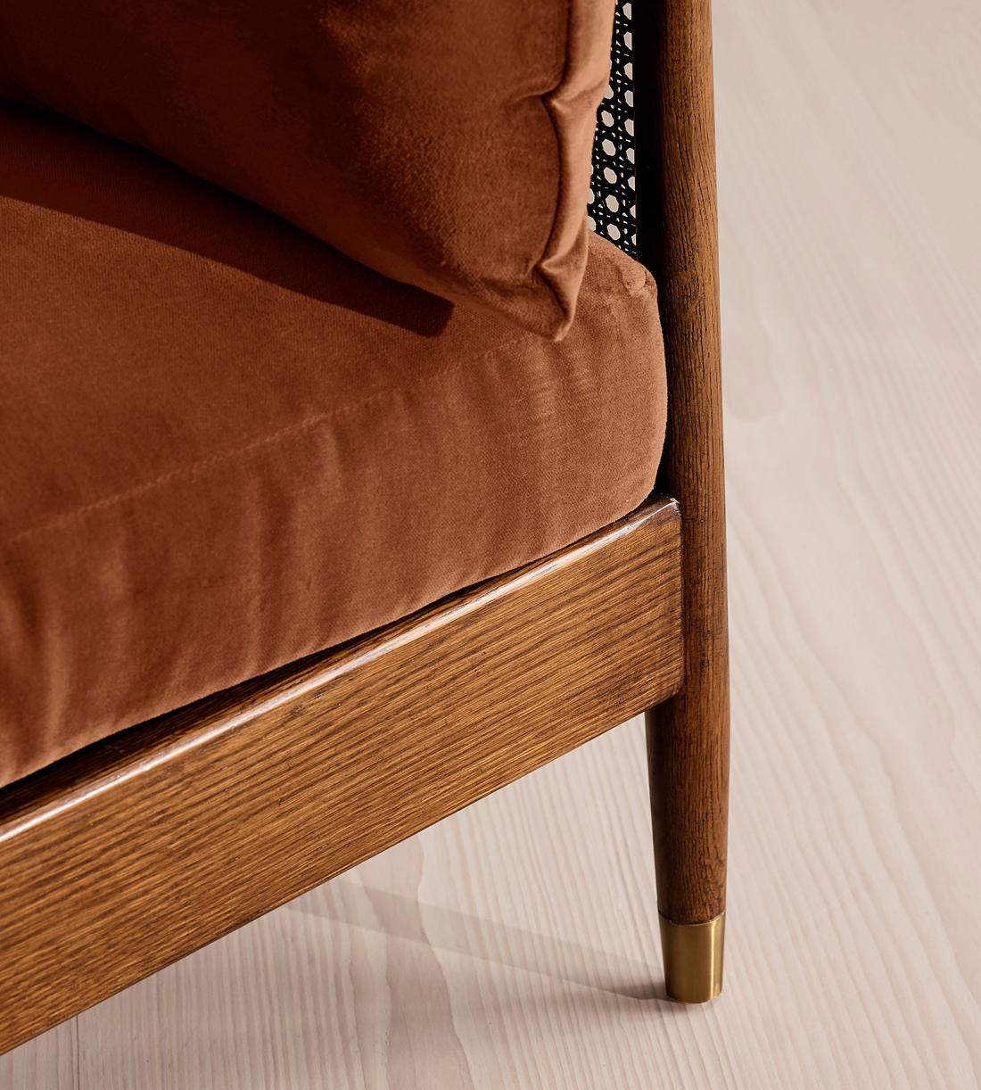 Atlanta Loveseat - Velvet - Cinnamon - UK - Images - Image 5