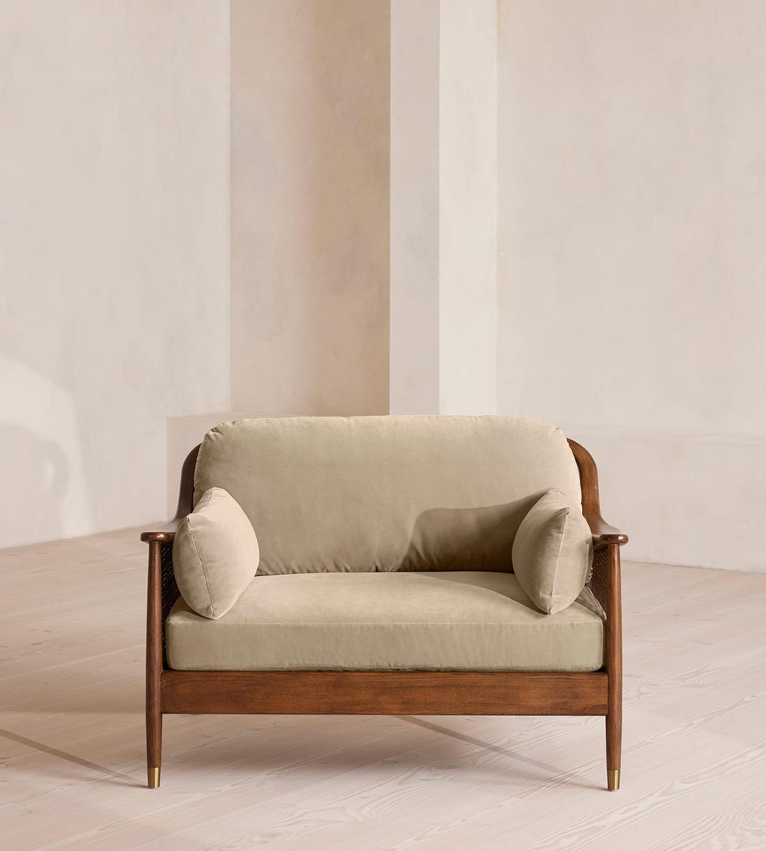 Atlanta Loveseat - Velvet - Oyster - UK - Listing - Image 2