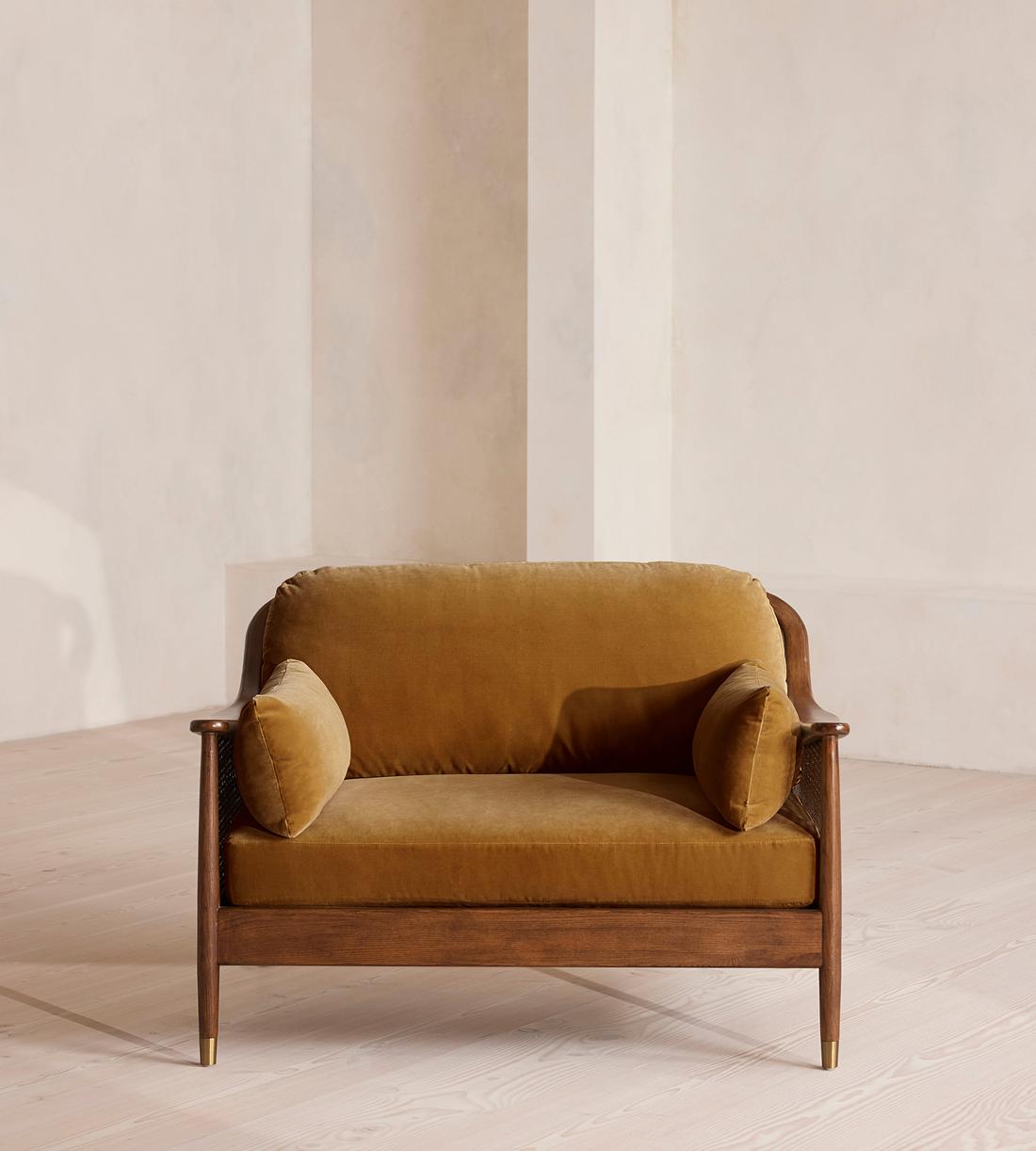 Atlanta Loveseat - Velvet - Mustard - Listing - Image 2