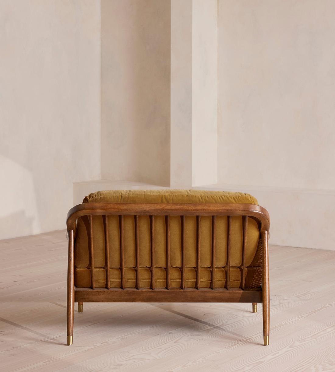 Atlanta Loveseat - Velvet - Mustard - Images - Image 4