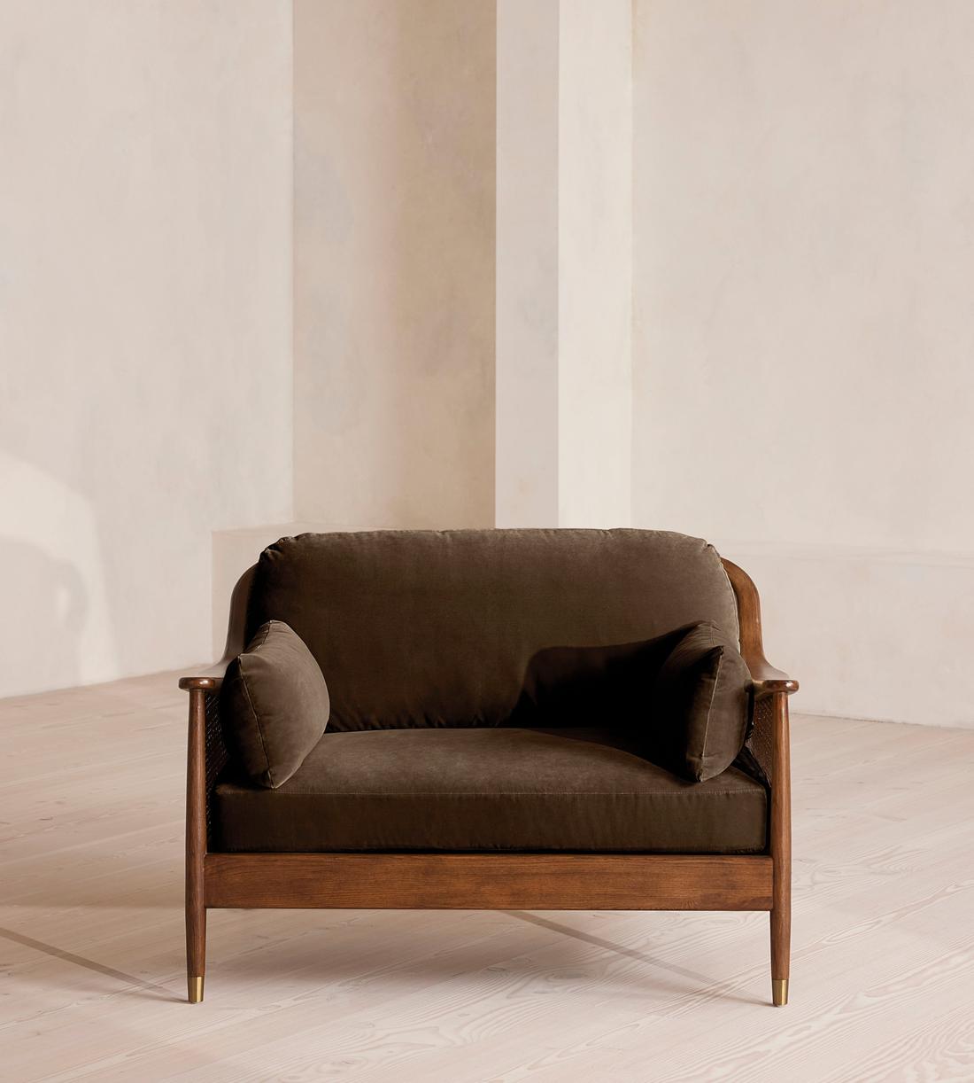 Atlanta Loveseat - Velvet - Chocolate - Listing - Image 2