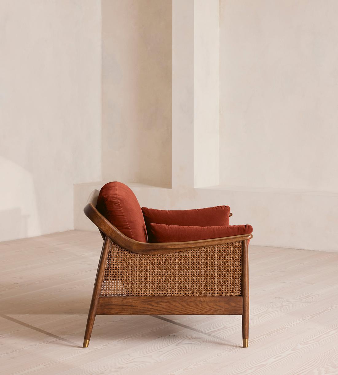 Atlanta Loveseat - Velvet - Rust - Images - Image 3
