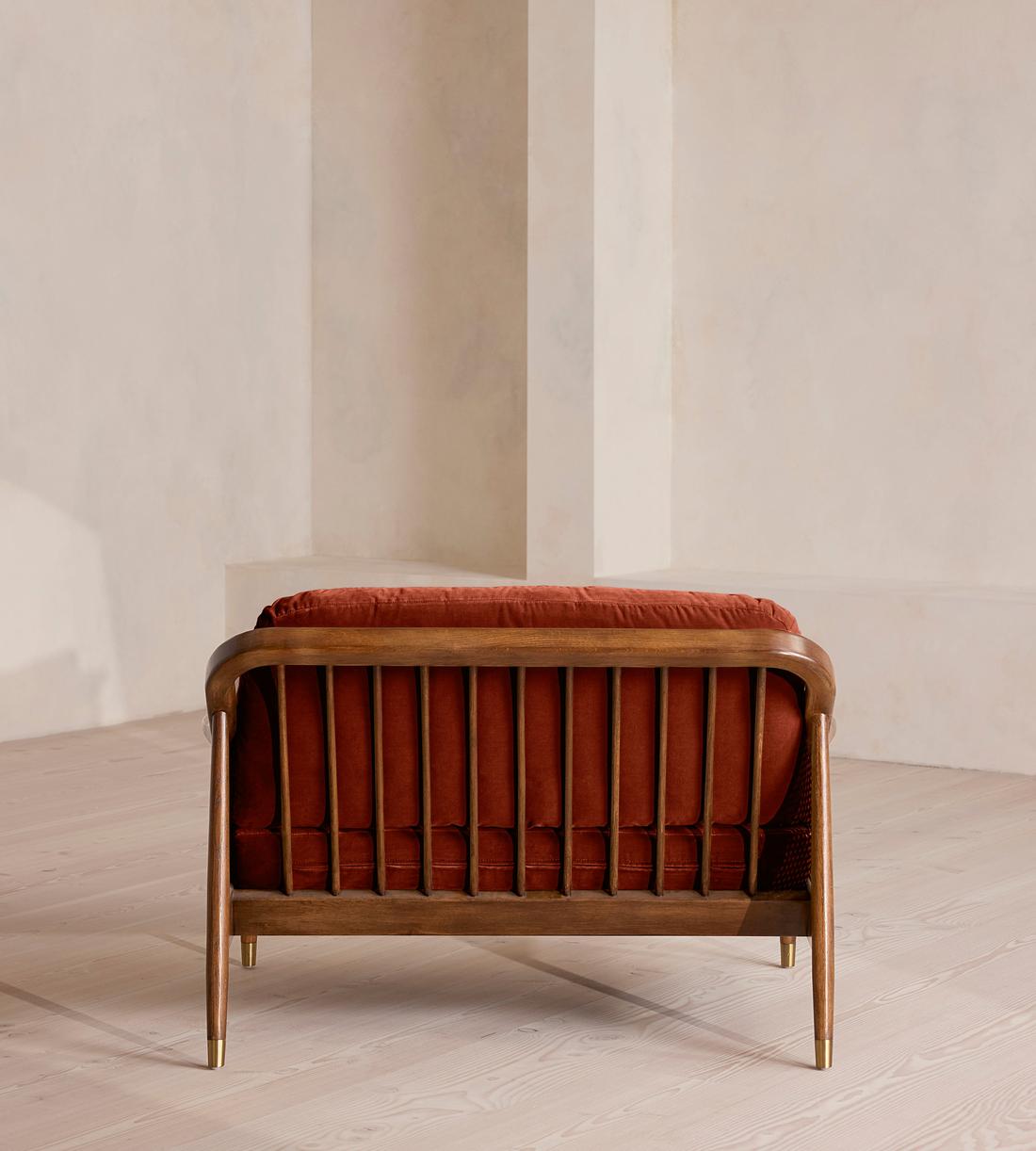 Atlanta Loveseat - Velvet - Rust - Images - Image 4