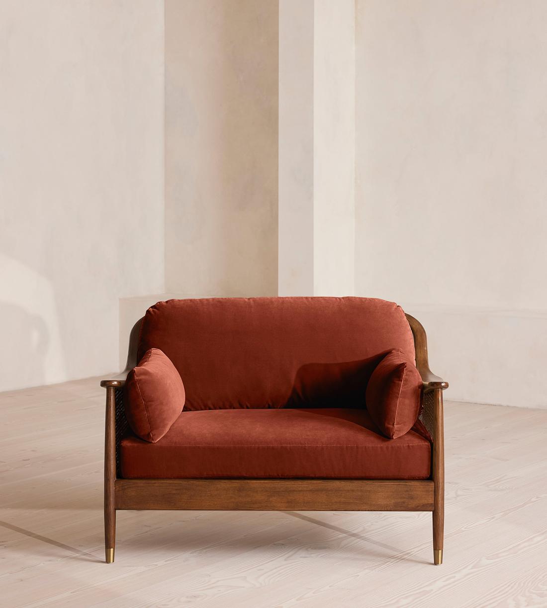 Atlanta Loveseat - Velvet - Rust - US - Listing - Image 2
