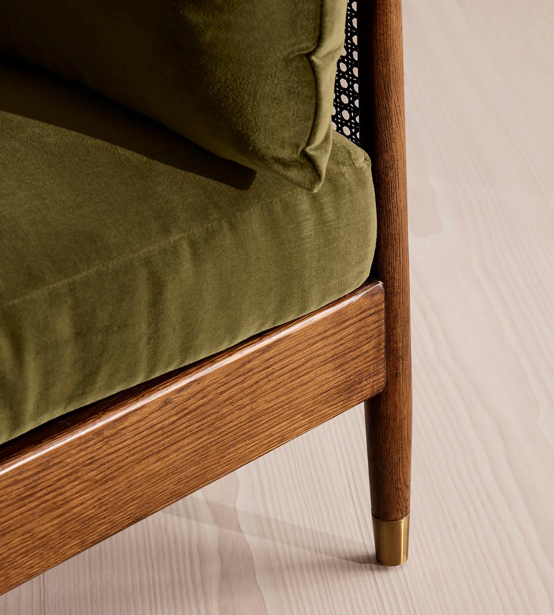 Atlanta Loveseat - Velvet - Olive - Images - Image 6