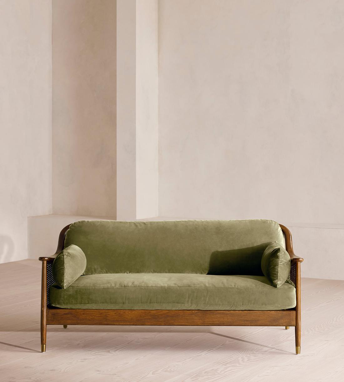 Atlanta Three Seater Sofa - Velvet - Lichen - Listing - Image 2