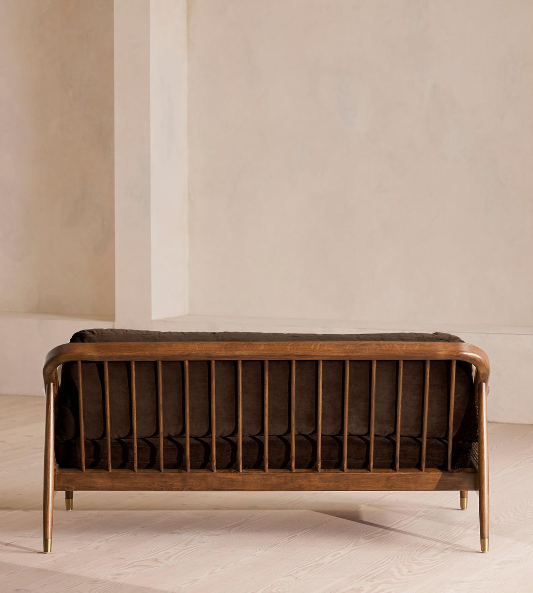 Atlanta Three Seater - Velvet - Chocolate Brown - US - Images - Image 4