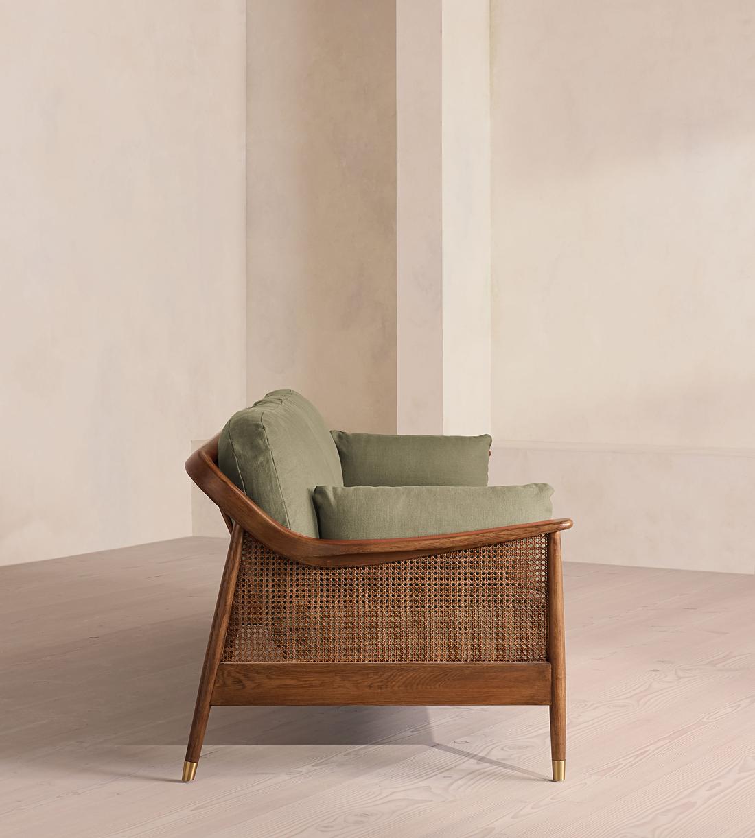 Atlanta Four Seater Sofa - Linen - Sage - US - Images - Image 3