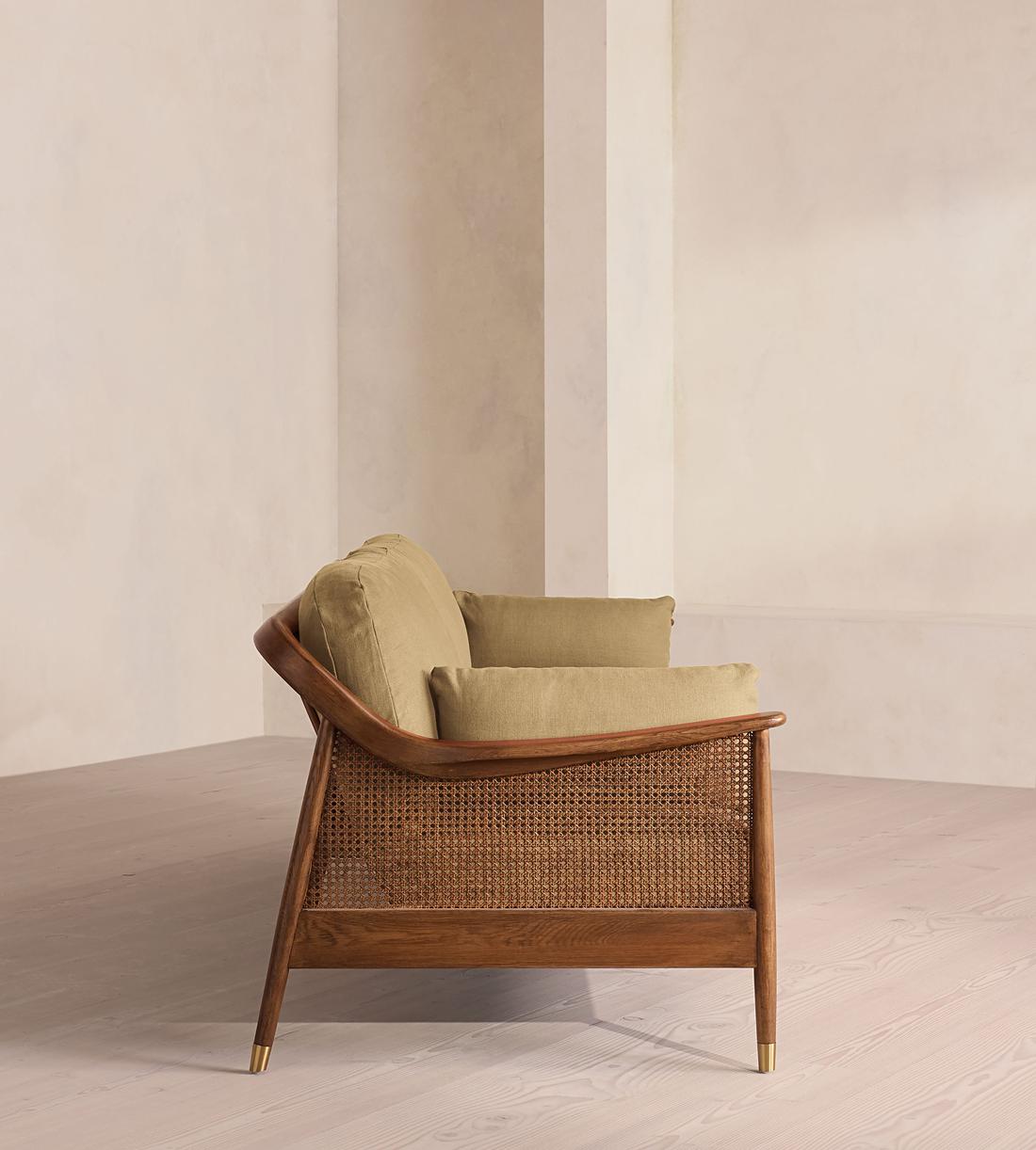 Atlanta Four Seater Sofa - Linen - Wheat - US - Images - Image 3