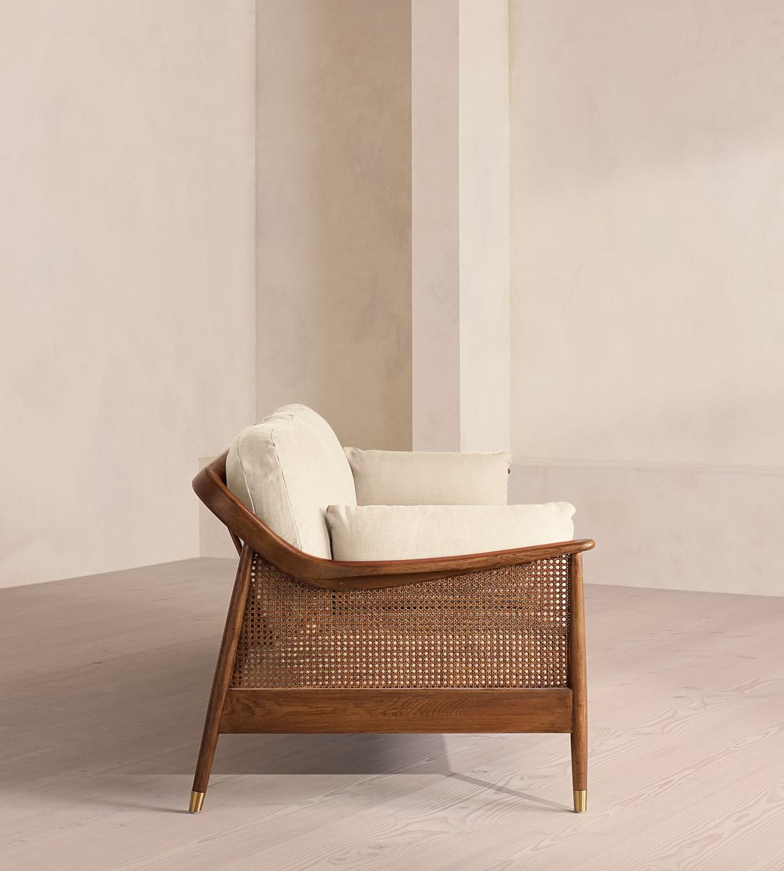Atlanta Four Seater Sofa - Linen - Bisque - US - Images - Image 3