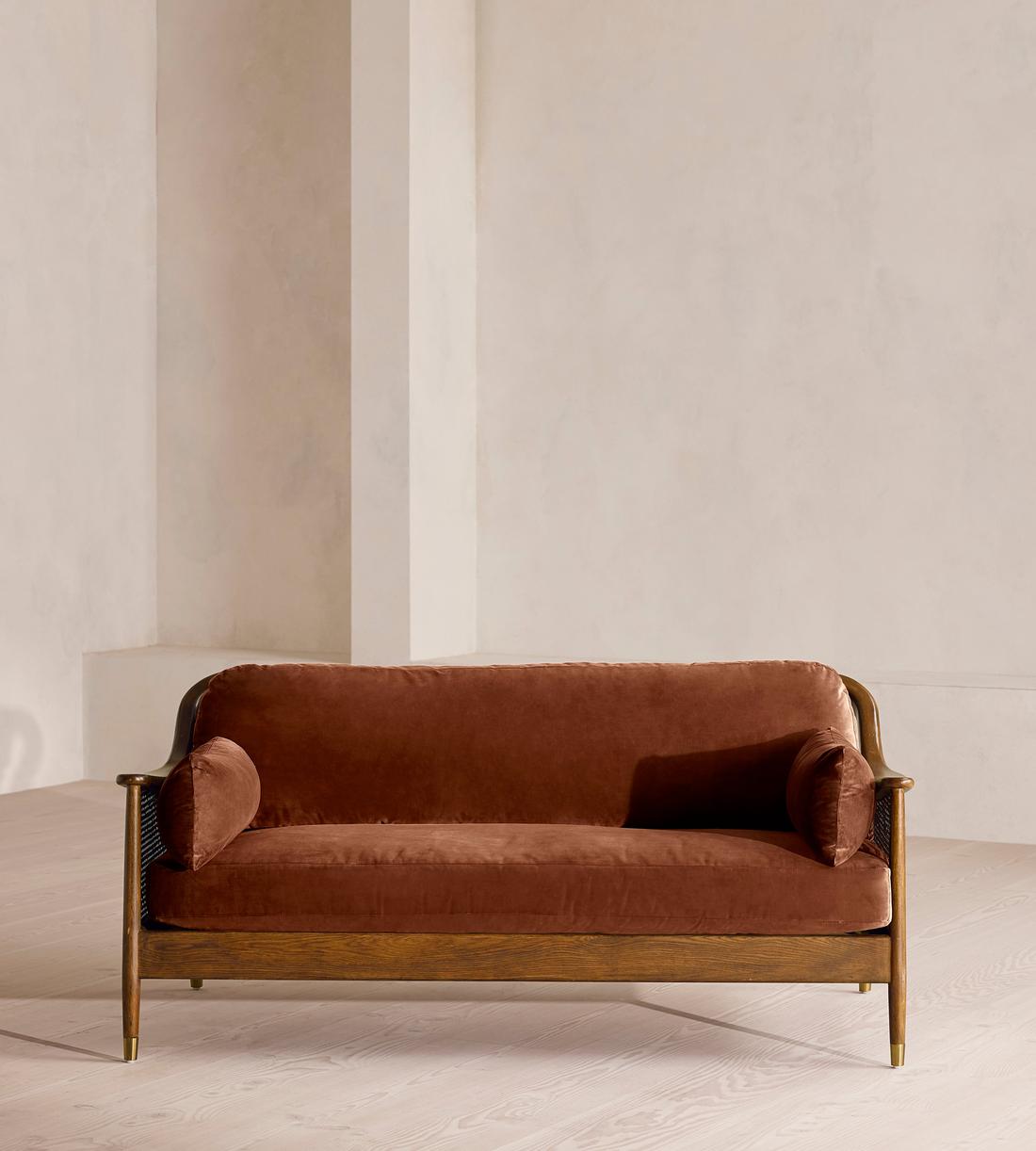 Atlanta Three Seater - Velvet - Cinnamon - UK - Listing - Image 2