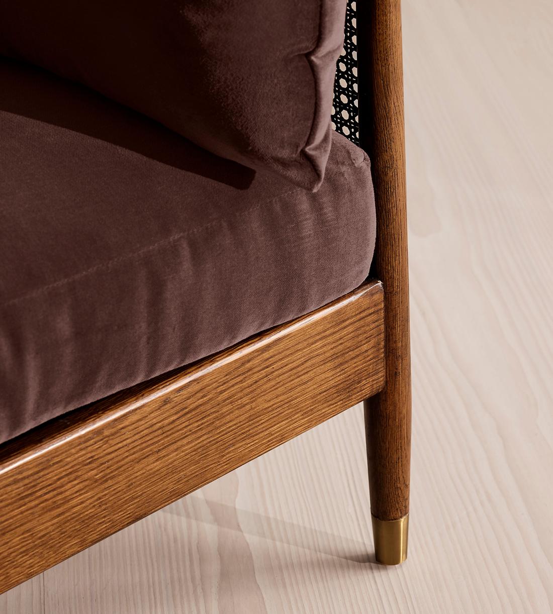 Atlanta Three Seater - Velvet - Aubergine - US - Images - Image 5
