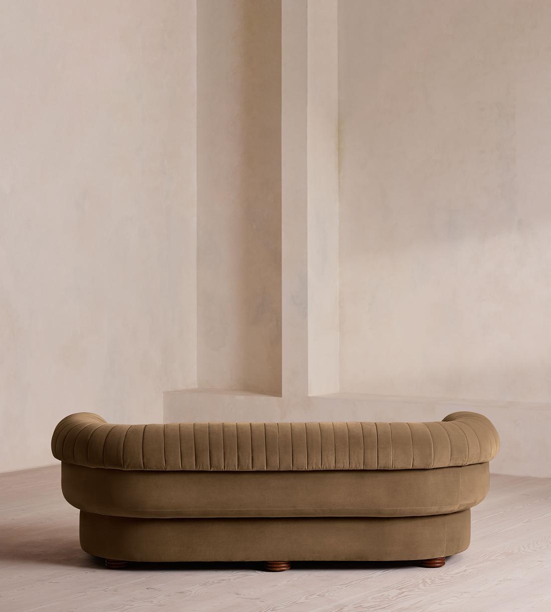 Rava Three Seater Sofa - Velvet - Truffle - UK - Images - Image 4