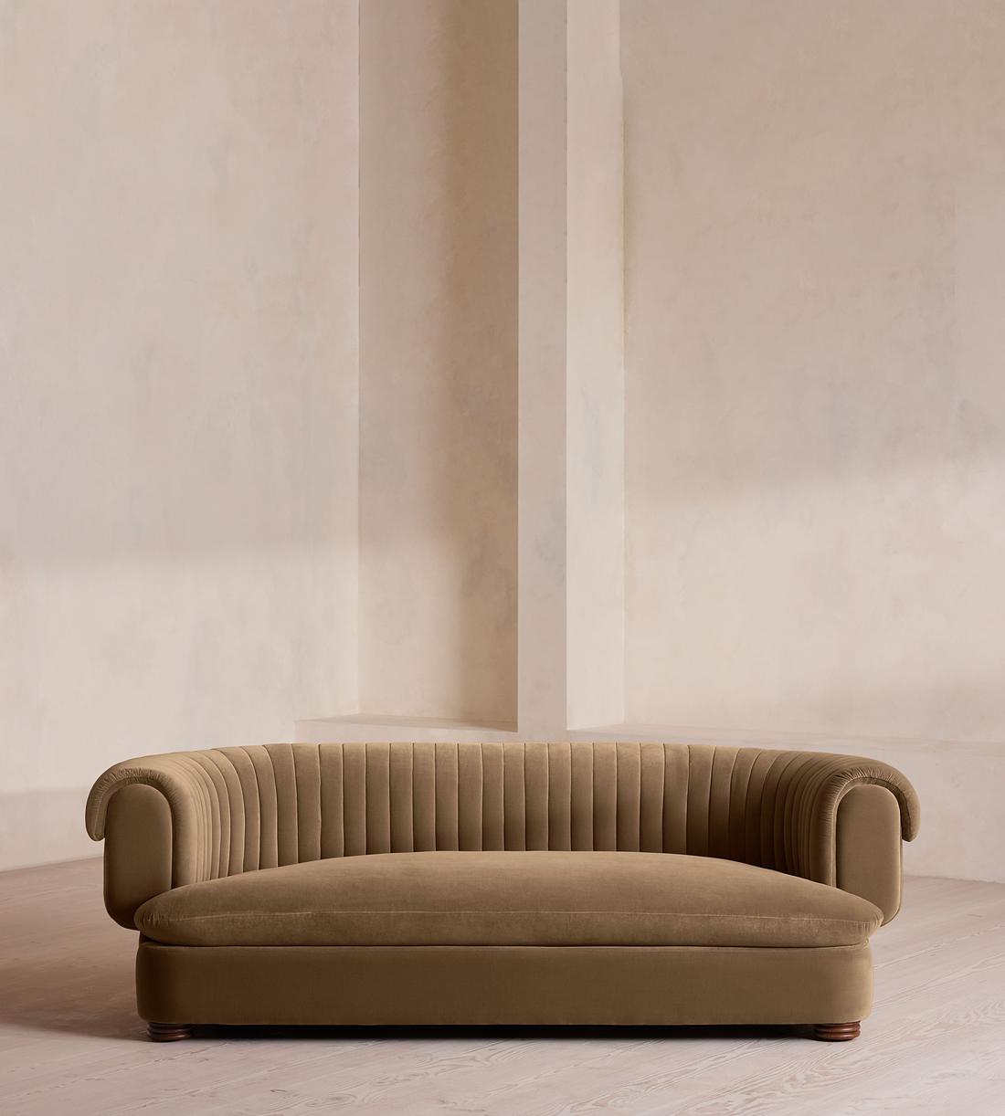 Rava Three Seater Sofa - Velvet - Truffle - US - Listing - Image 1