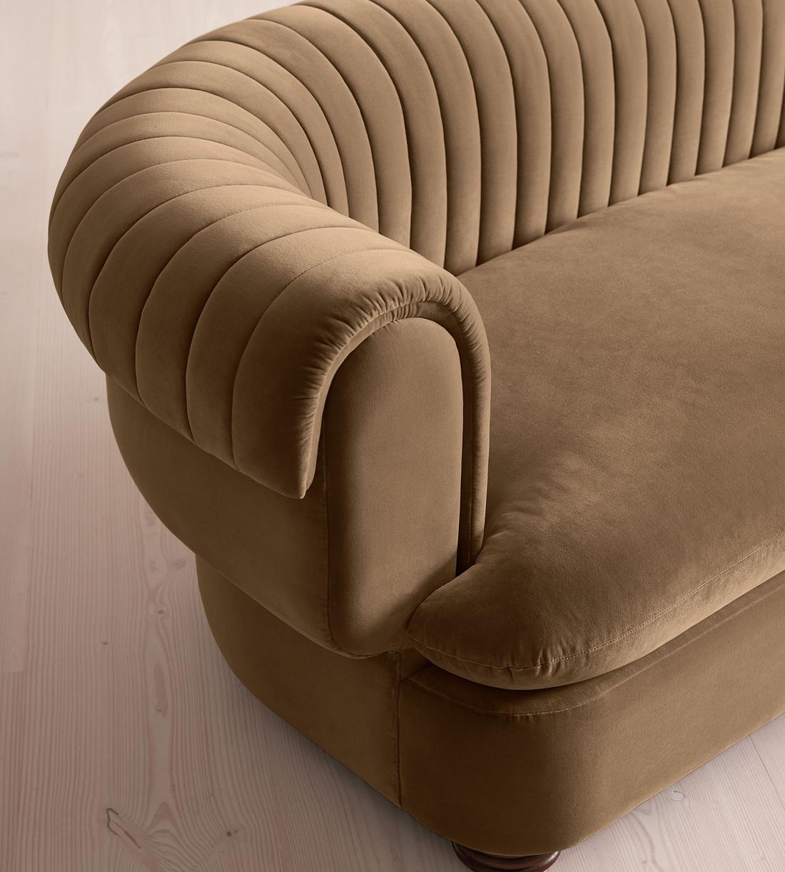 Rava Three Seater Sofa - Velvet - Truffle - US - Images - Image 5