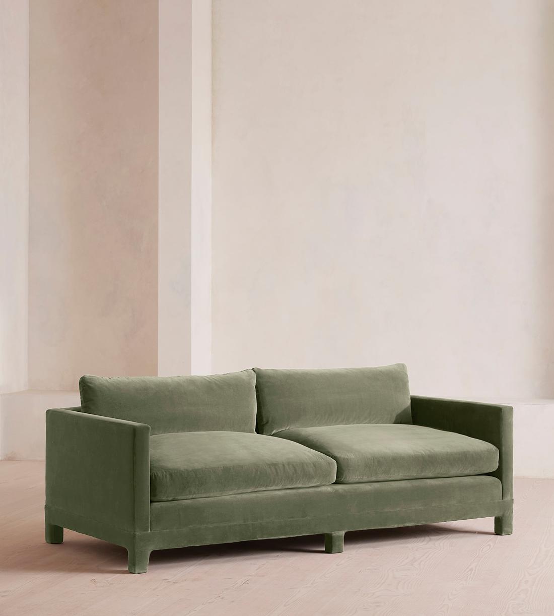 Ashford Three Seater Sofa - Velvet - Seafoam - UK - Listing - Image 2