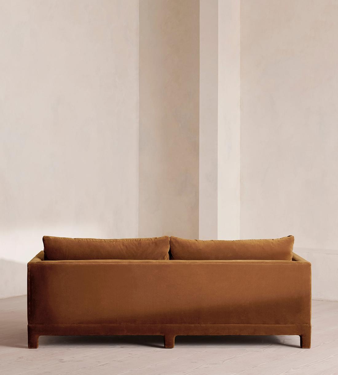 Ashford Three Seater Sofa - Velvet - Cinnamon - UK - Images - Image 4