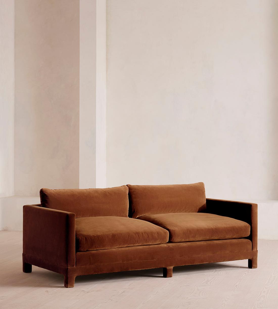 Ashford Three Seater Sofa - Velvet - Cinnamon - US - Listing - Image 2