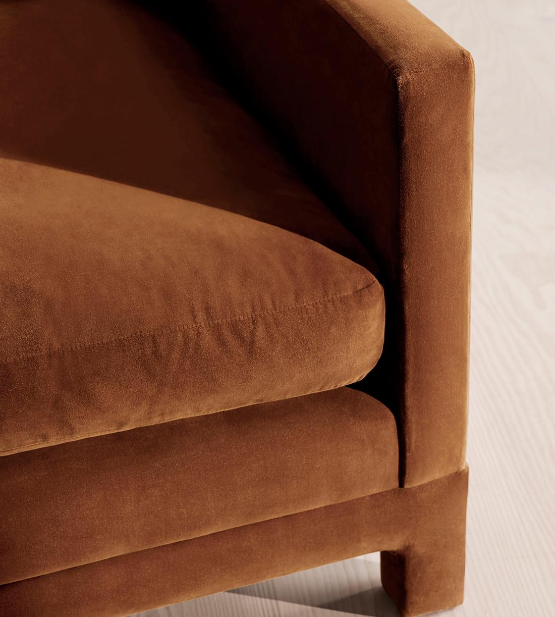 Ashford Three Seater Sofa - Velvet - Cinnamon - US - Images - Image 6