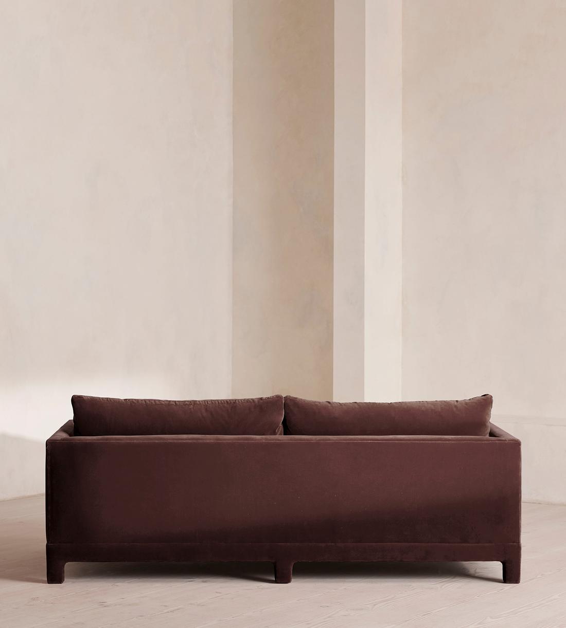 Ashford Three Seater Sofa - Velvet - Aubergine - UK - Images - Image 4
