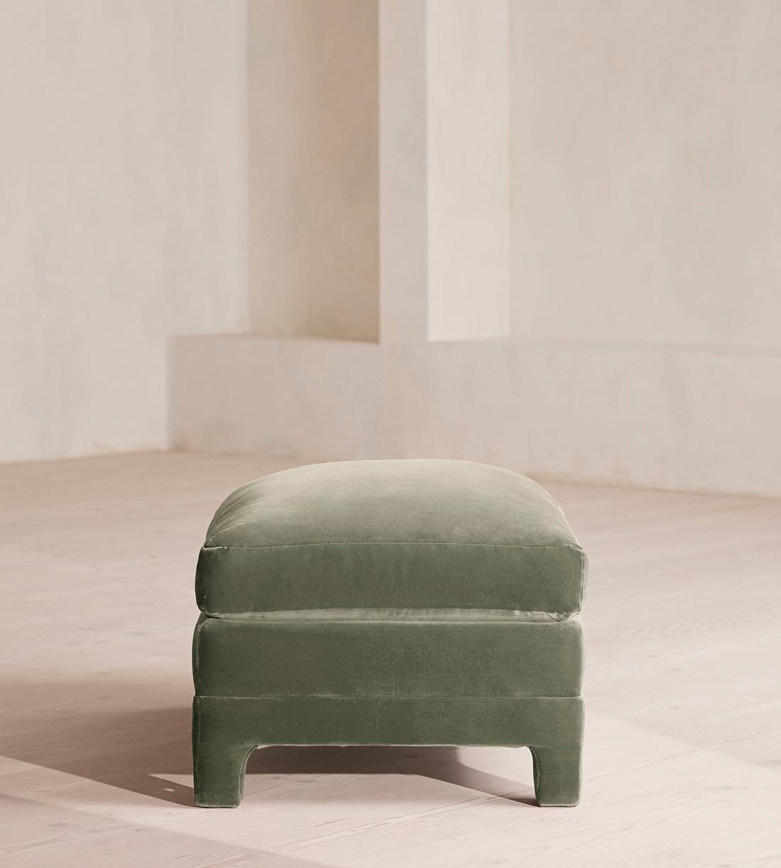 Ashford Ottoman - Velvet - Seafoam - UK - Images - Image 3