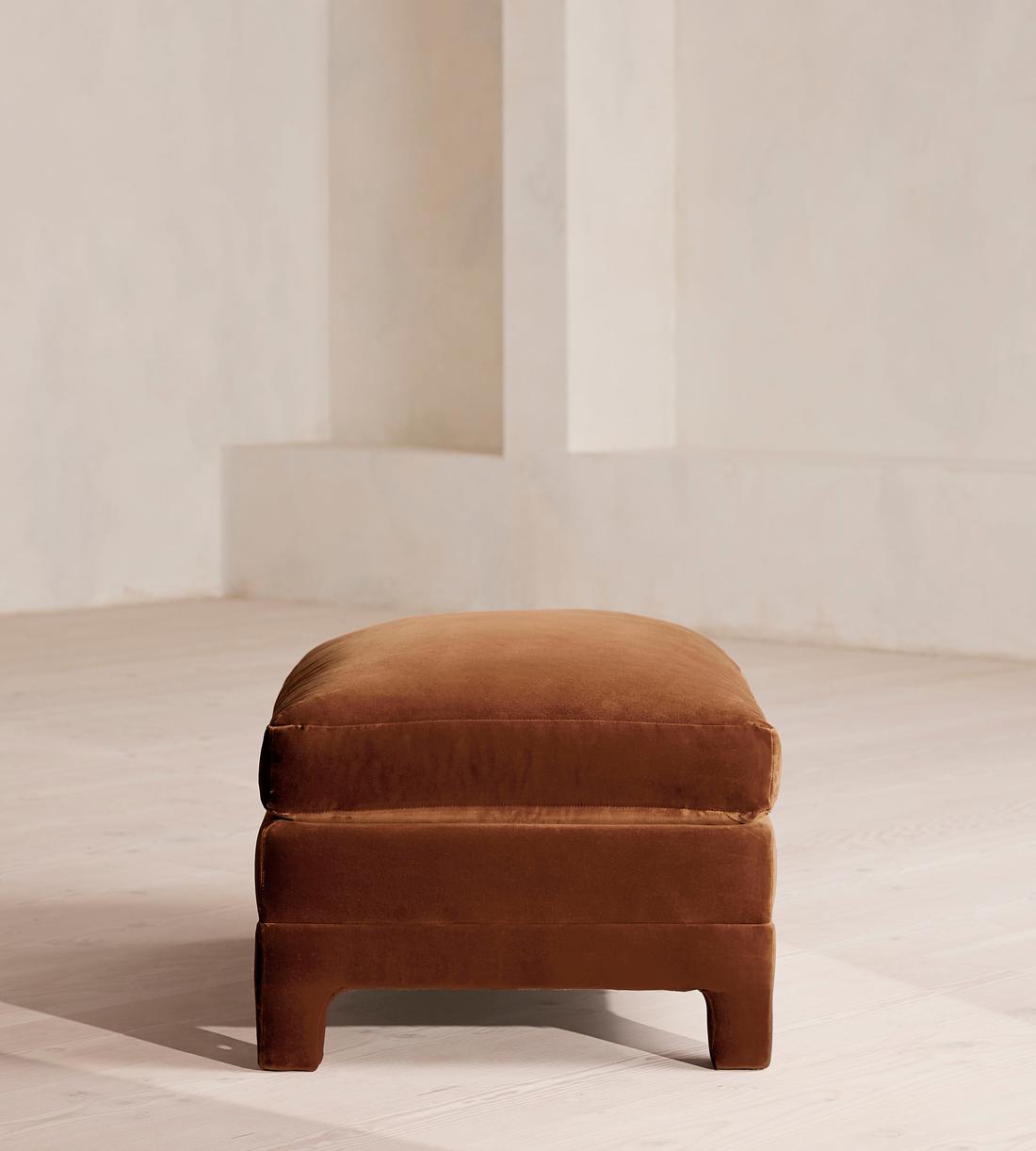 Ashford Ottoman - Velvet - Cinnamon - UK - Images - Image 3