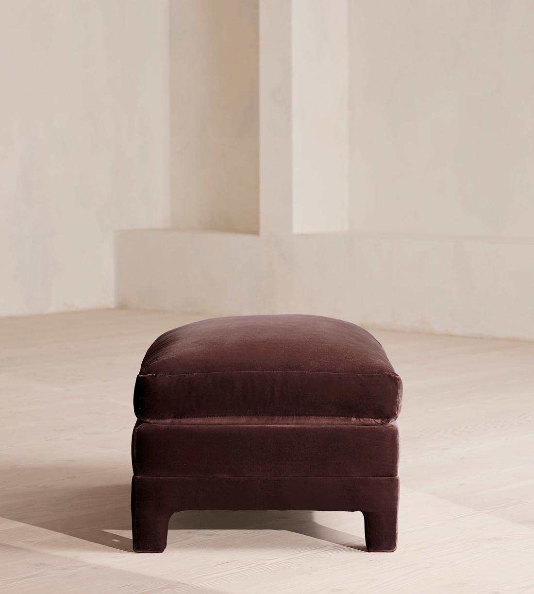 Ashford Ottoman - Velvet - Aubergine - UK - Images - Image 3