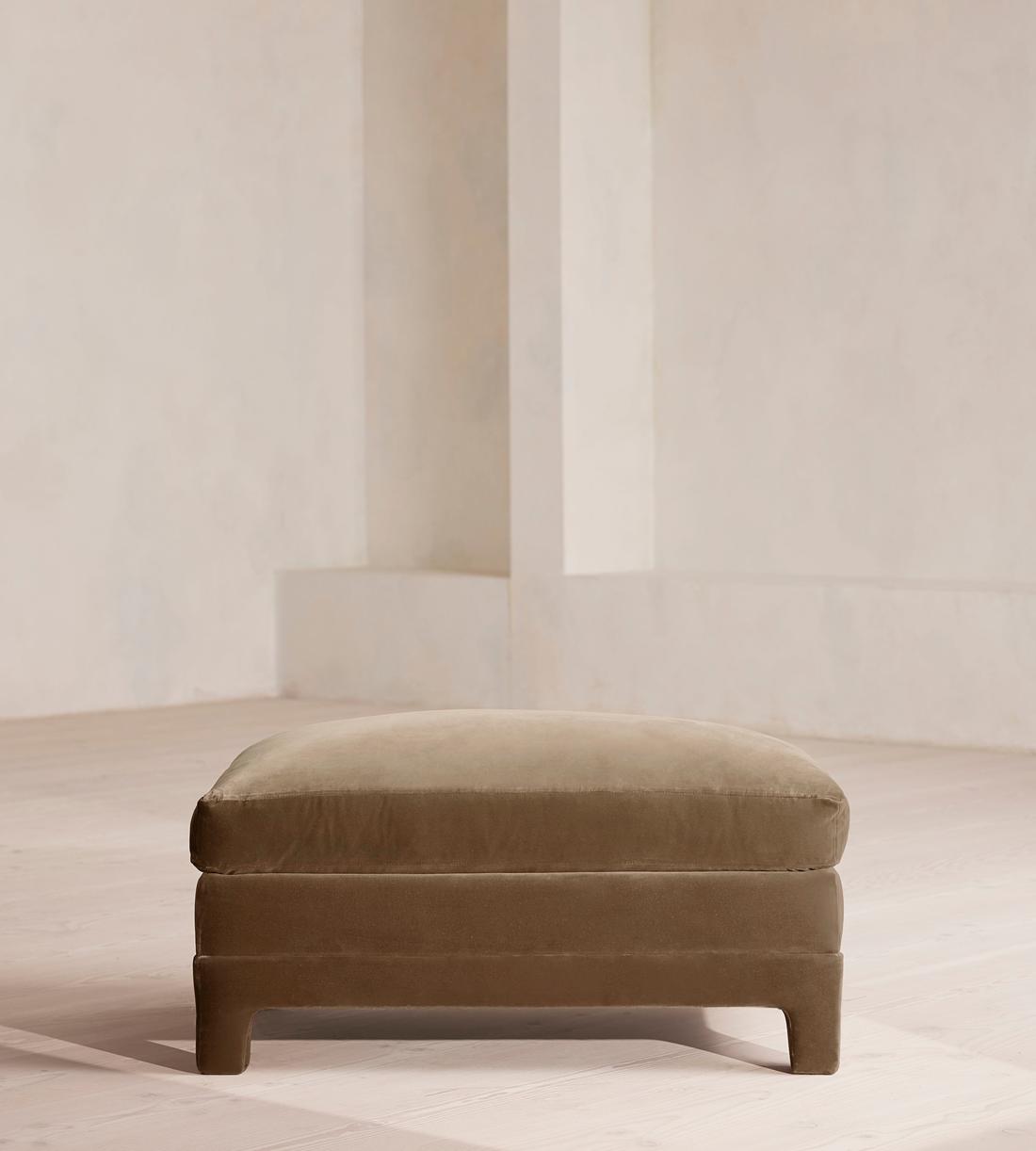 Ashford Ottoman - Velvet - Truffle - UK - Listing - Image 2
