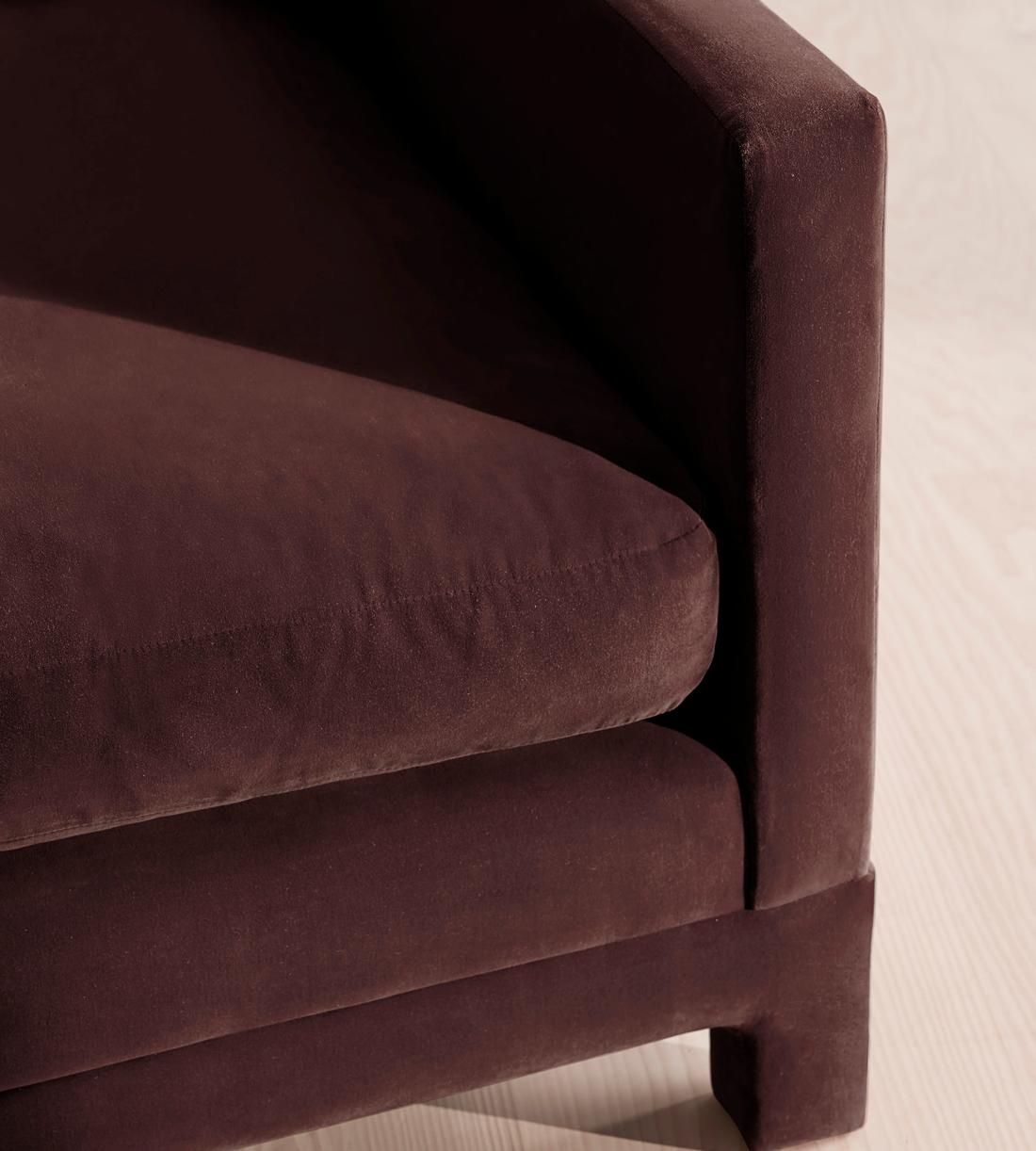 Ashford Loveseat Sofa - Velvet - Aubergine - UK - Images - Image 5