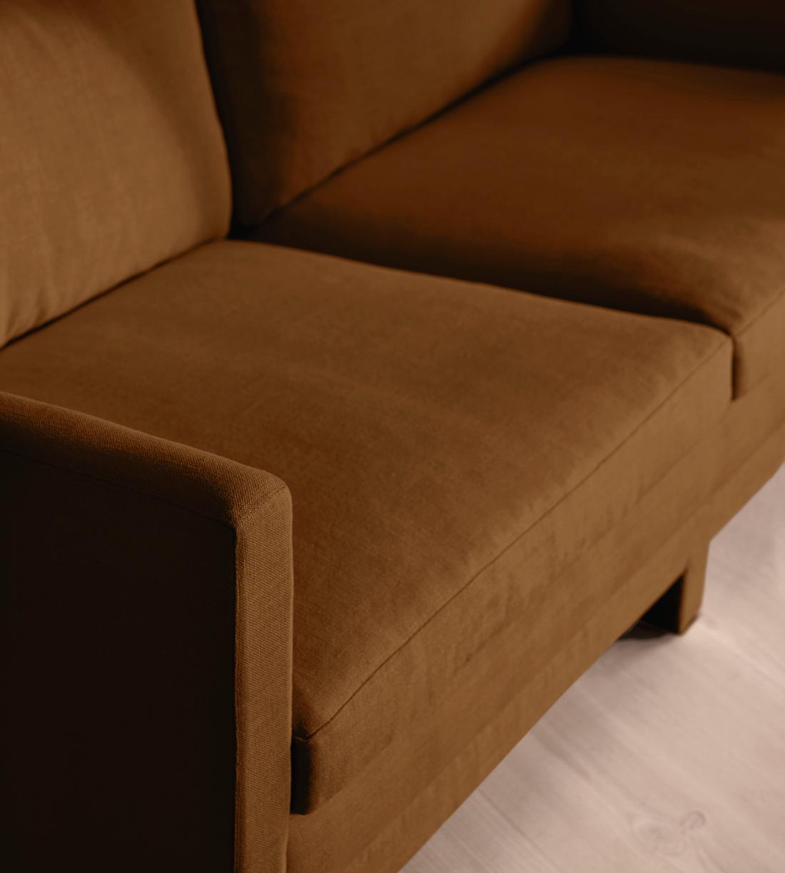 Ashford Three Seater Sofa - Linen - Terracotta - UK - Images - Image 5