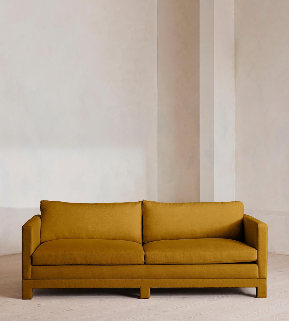 Ashford Ottoman - Linen - Turmeric - UK - Listing - Image 1