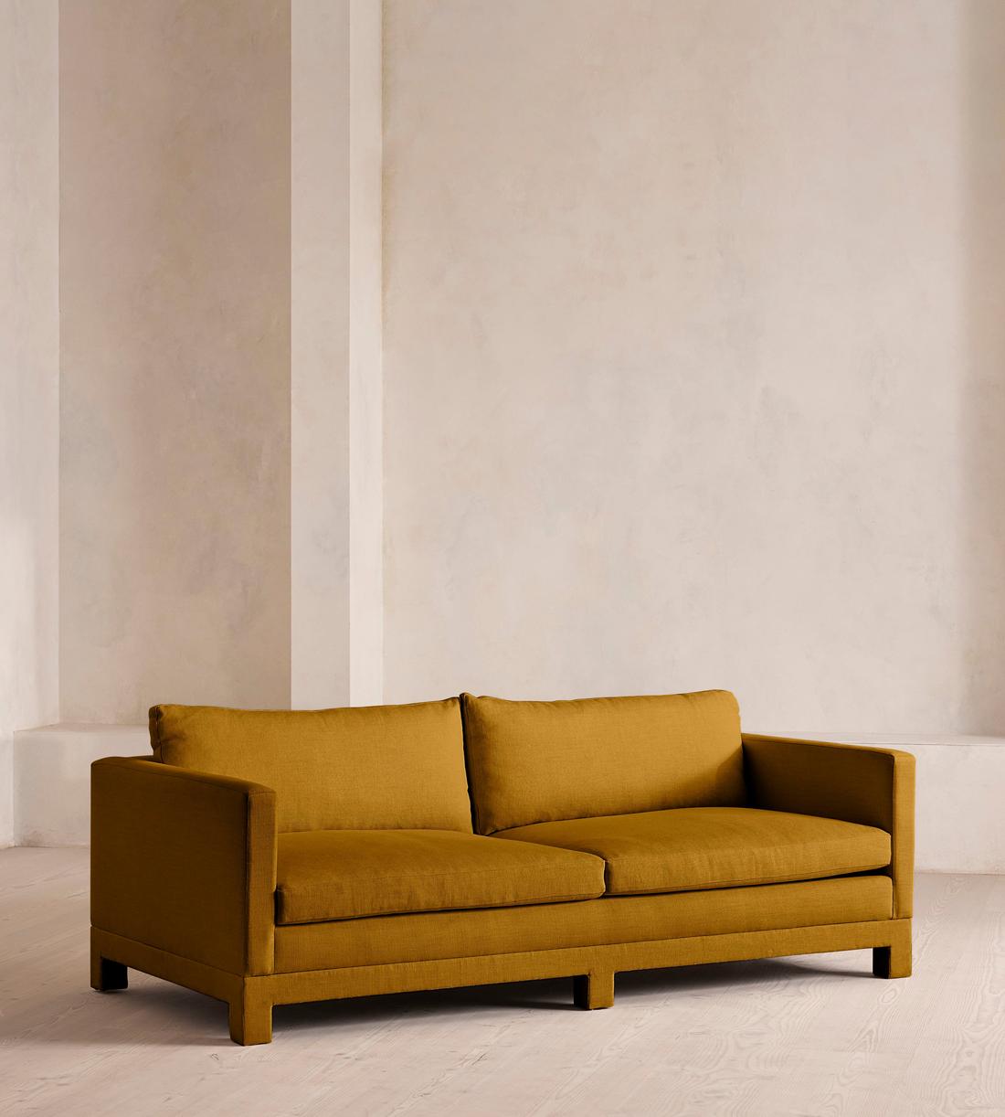 Ashford Ottoman - Linen - Turmeric - UK - Listing - Image 2
