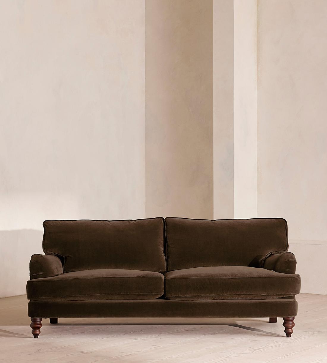 Arundel Three Seater - Sofa - Velvet - Chocolate - Listing - Image 1