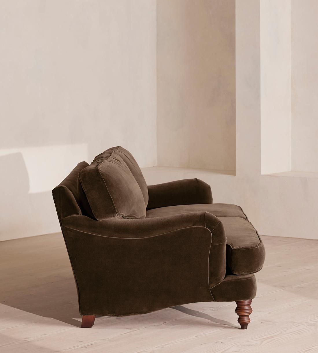 Arundel Three Seater - Sofa - Velvet - Chocolate - Images - Image 3