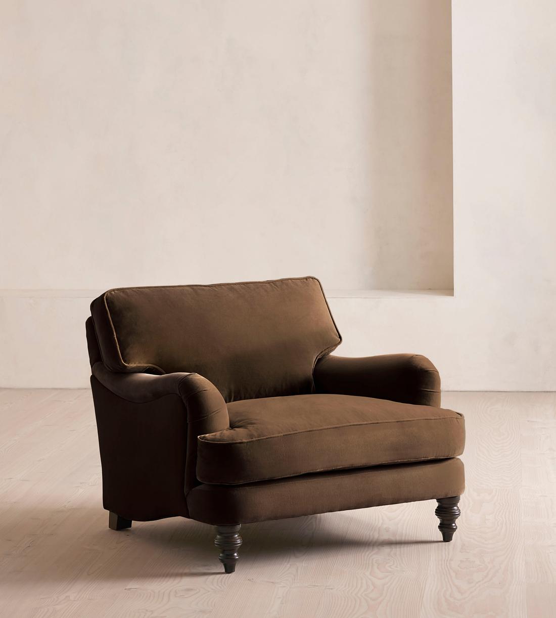 Arundel Loveseat - Velvet - Chocolate - Listing - Image 1