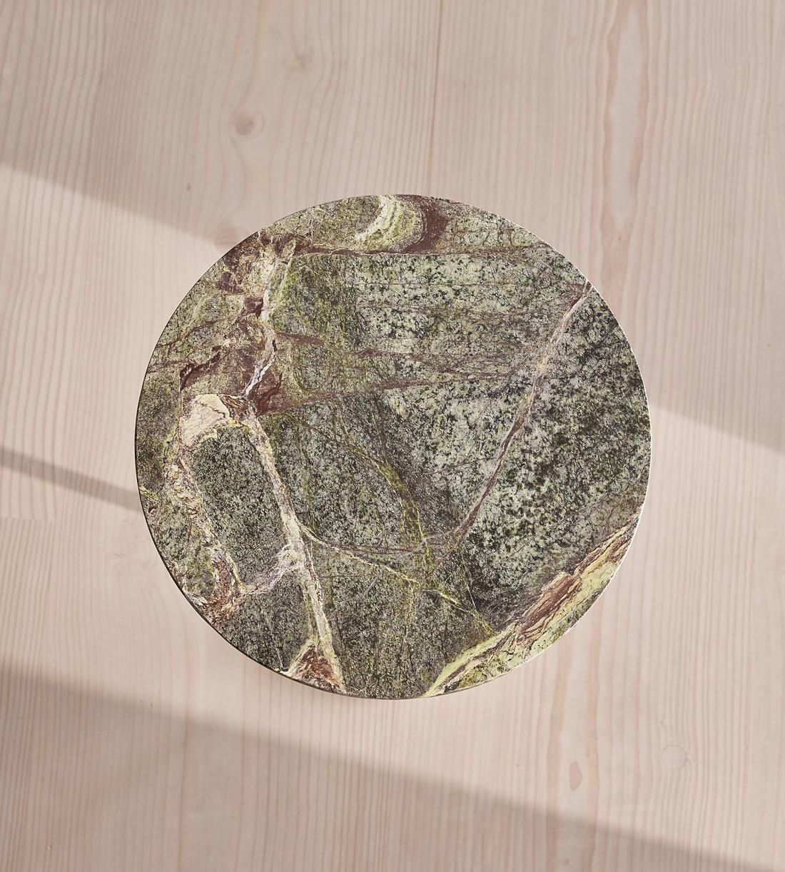 Fleet Side Table - Small - Verde Bosque Marble - Images - Image 3