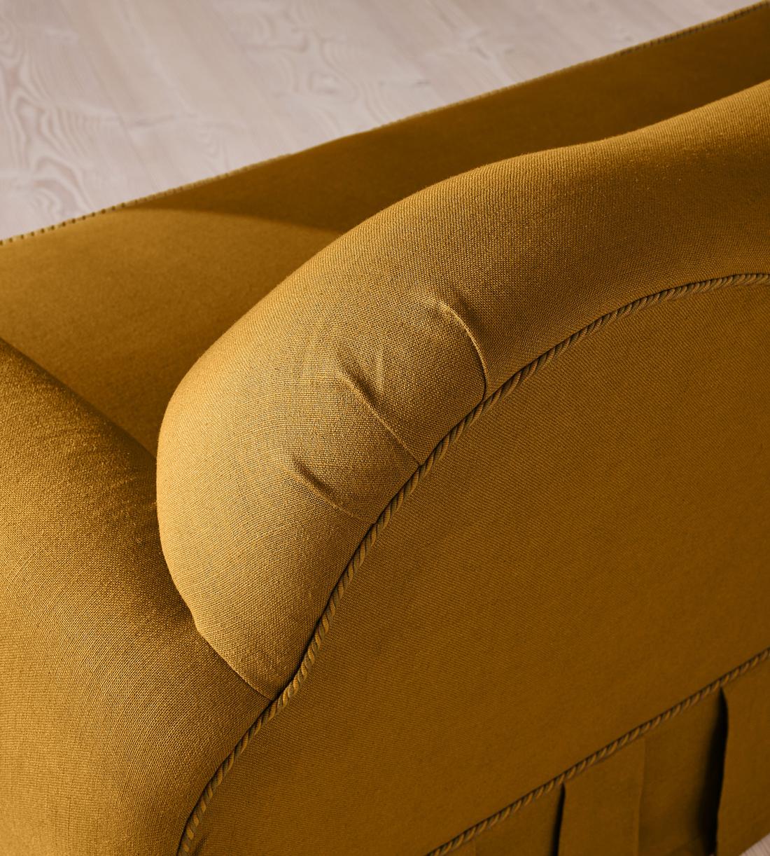 Madelyn Three Seater Sofa - Linen - Turmeric - UK - Images - Image 5