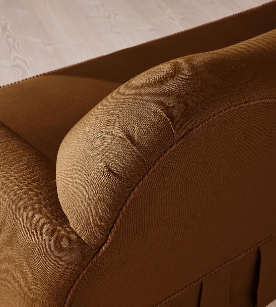 Madelyn Three Seater Sofa - Linen - Terracotta - US - Images - Image 5