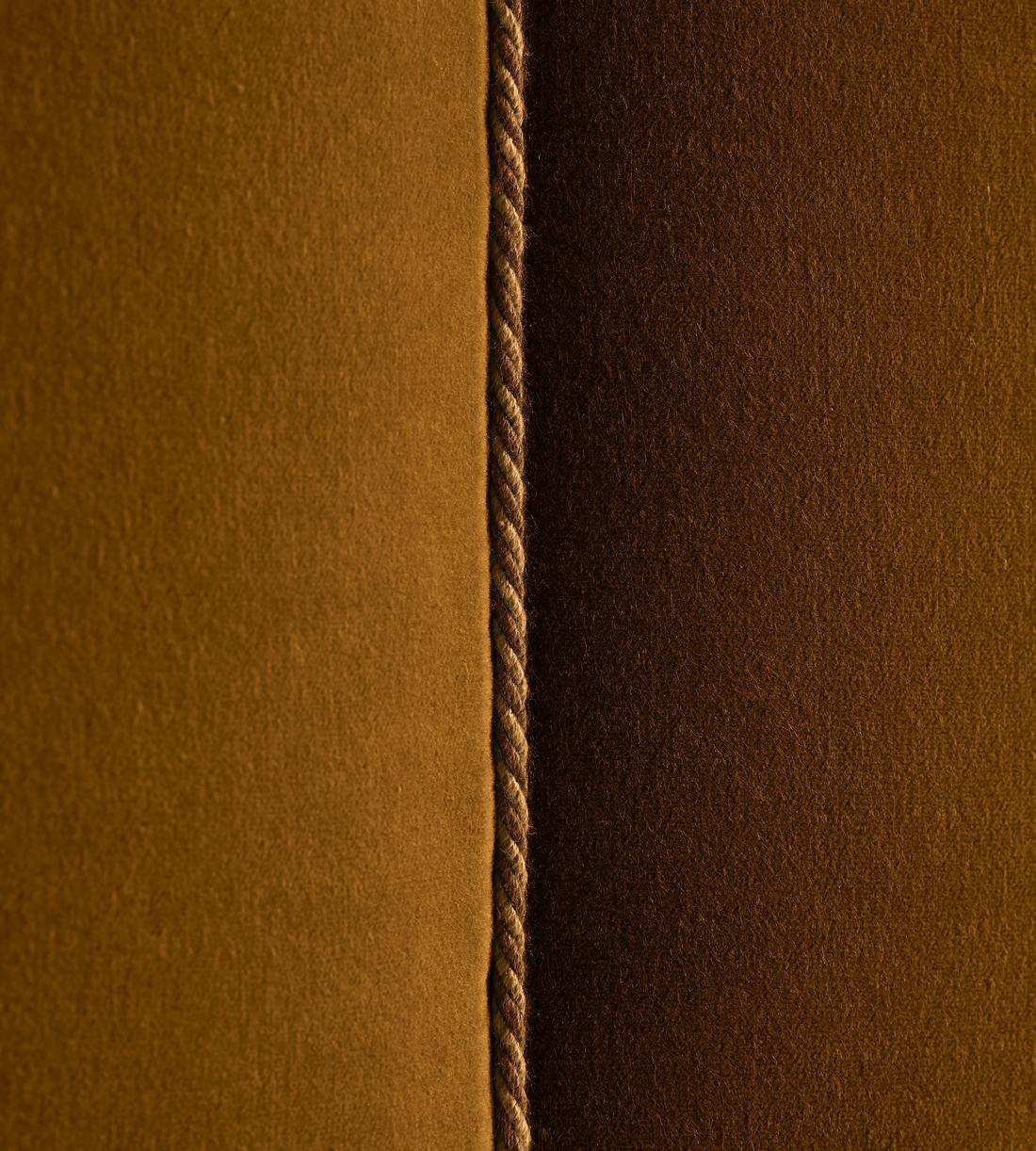 Manette Bed - with Twisted Cord - Double - Velvet - Mustard - Images - Image 6