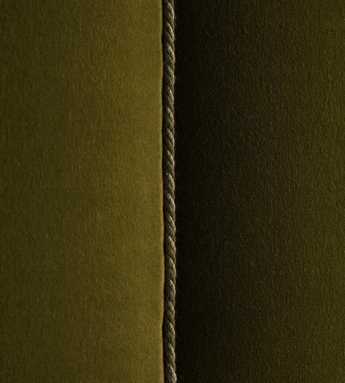 Manette Bed - with Twisted Cord - Double - Velvet - Olive - Images - Image 5