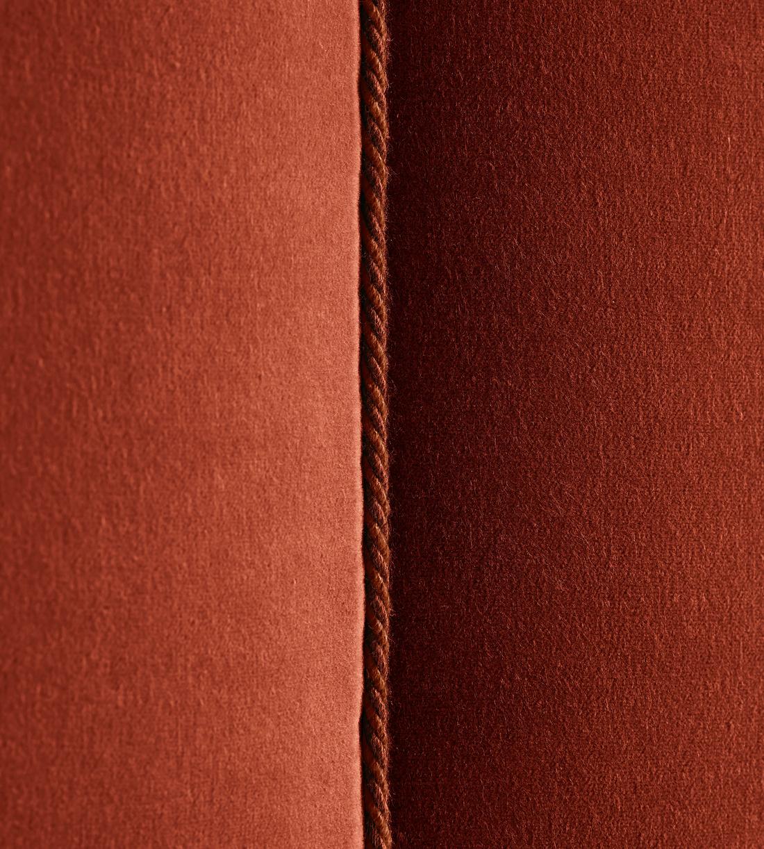 Manette Bed - with Twisted Cord - Double - Velvet Rust - Images - Image 6