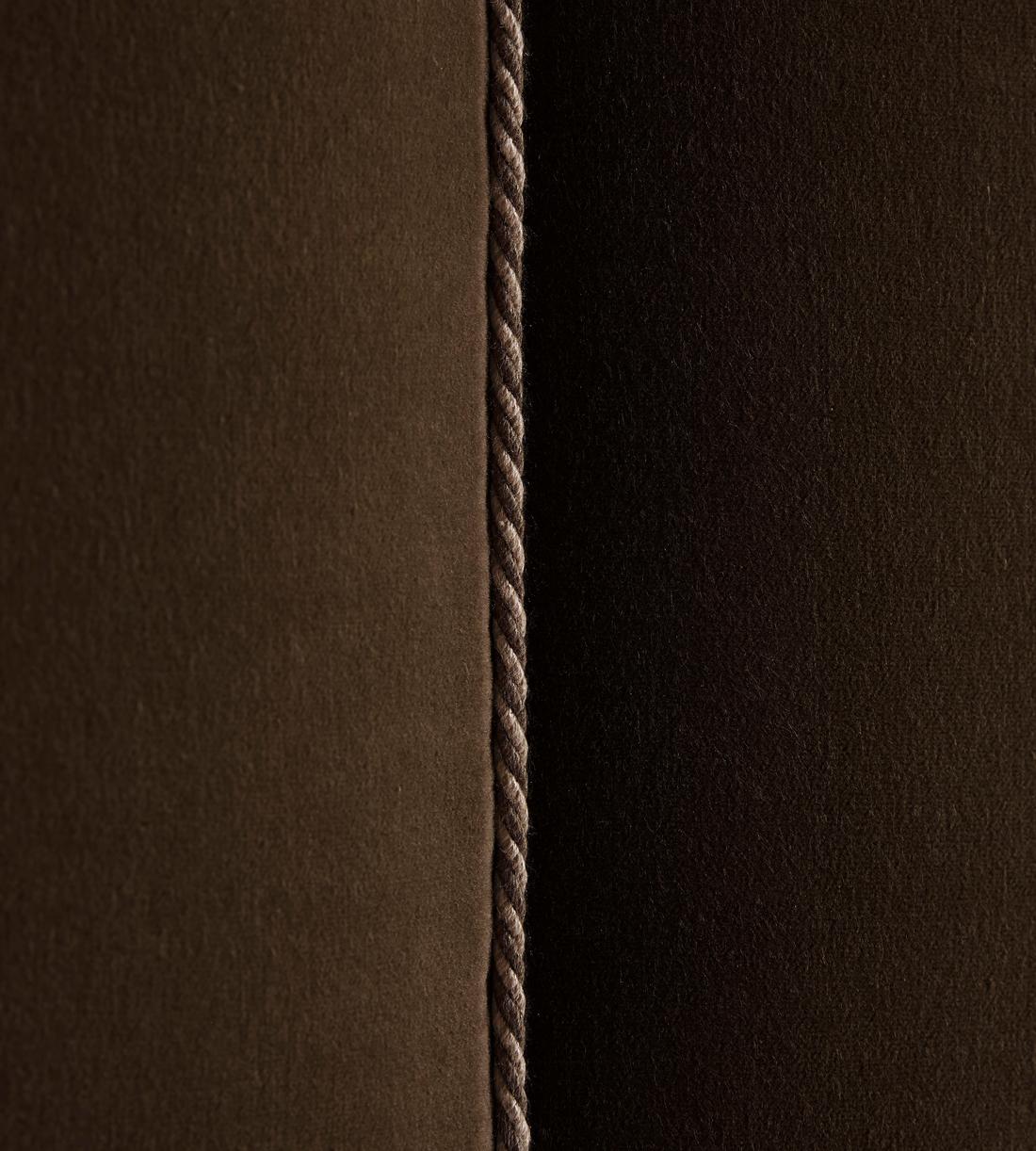 Manette Bed - with Twisted Cord - Double - Velvet - Chocolate - Images - Image 5