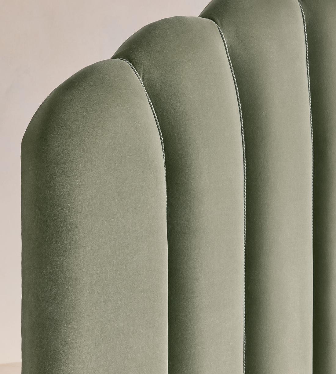 Manette Bed - with Twisted Cord - Full - Velvet - Seafoam - US - Images - Image 4