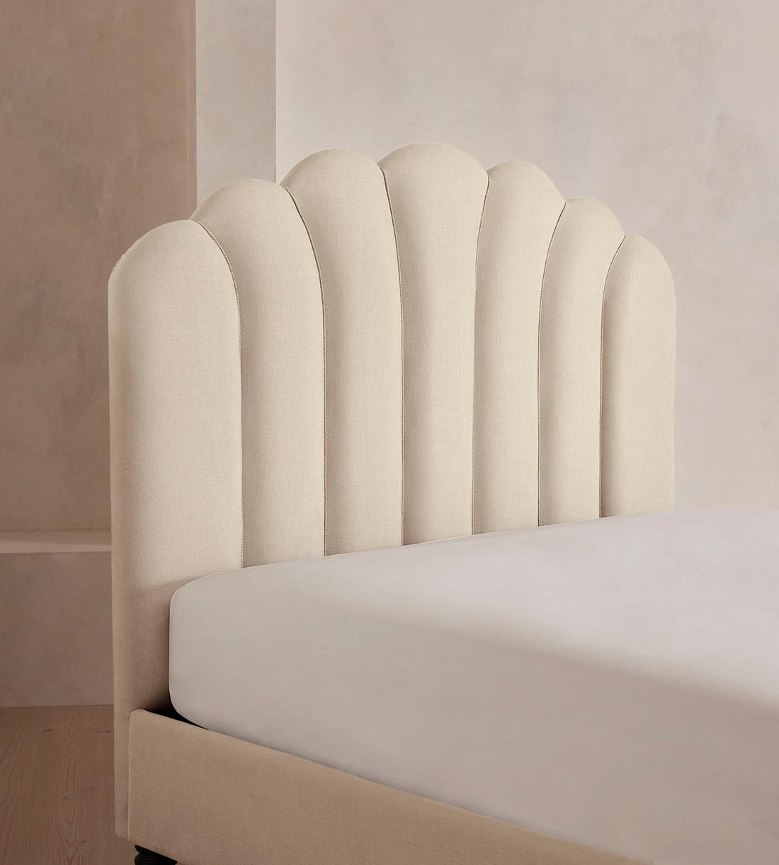 Manette Bed - with Twisted Cord - Full - Linen - Bisque - US - Images - Image 3