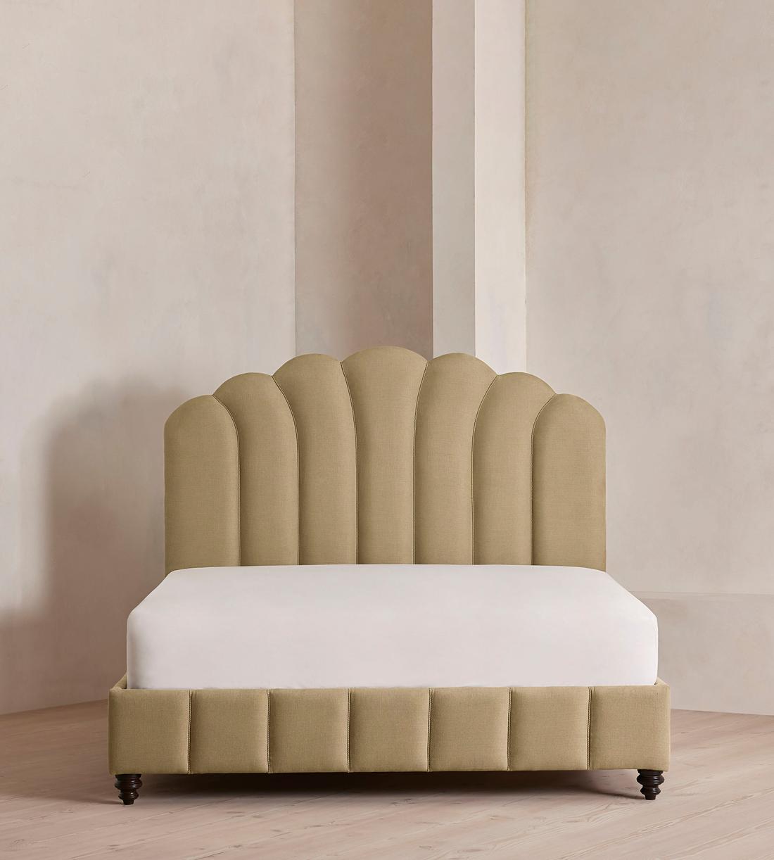 Manette Bed - with Twisted Cord - Full - Linen - Wheat - US - Listing - Image 2