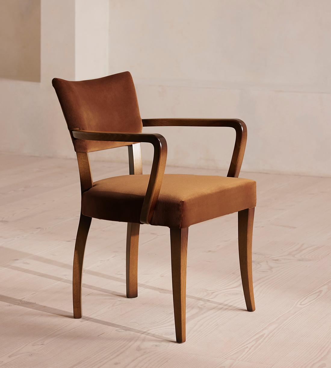 Molina Dining Armchair - Velvet - Cinnamon - UK - Listing - Image 1