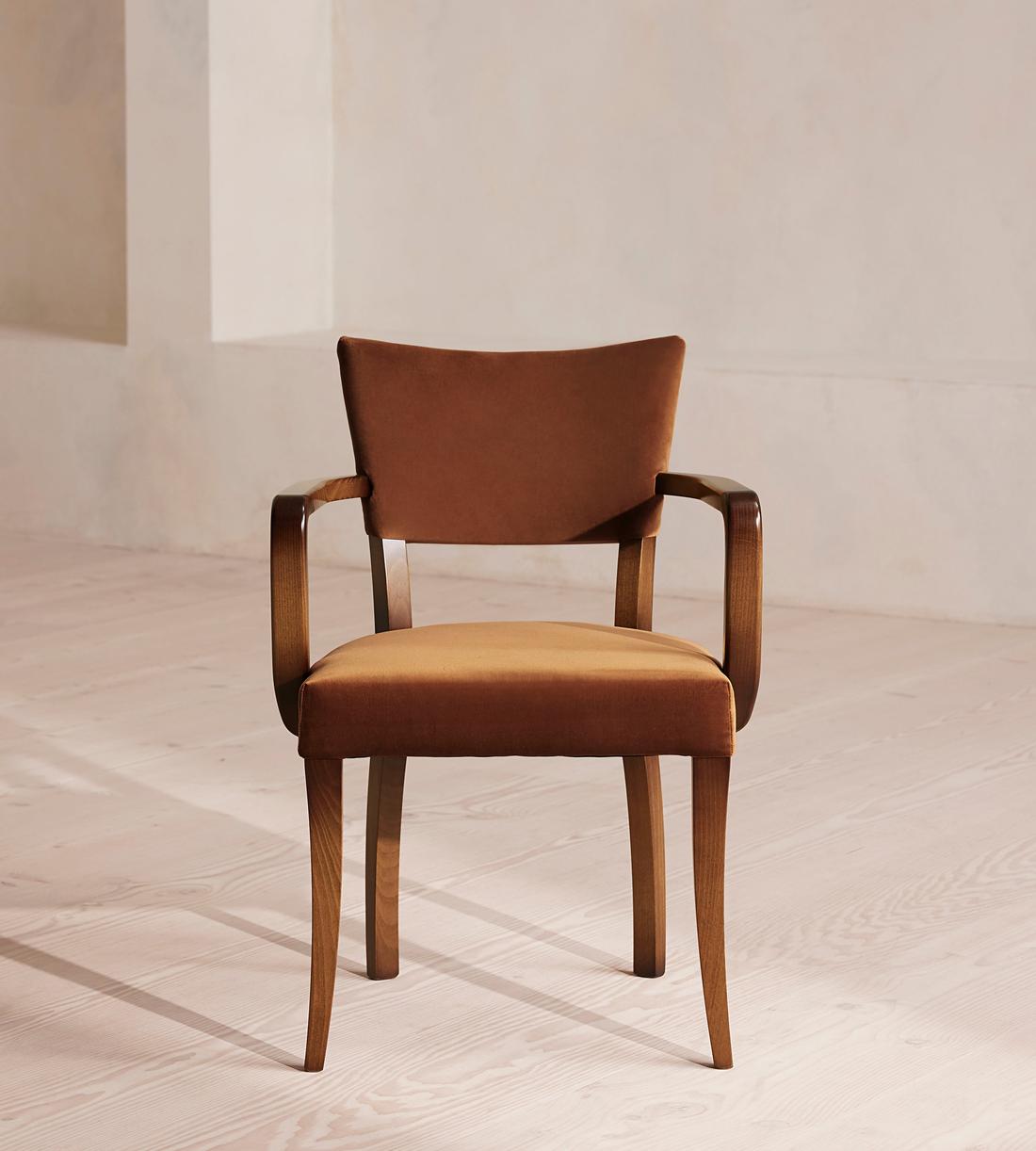 Molina Dining Armchair - Velvet - Cinnamon - UK - Listing - Image 2