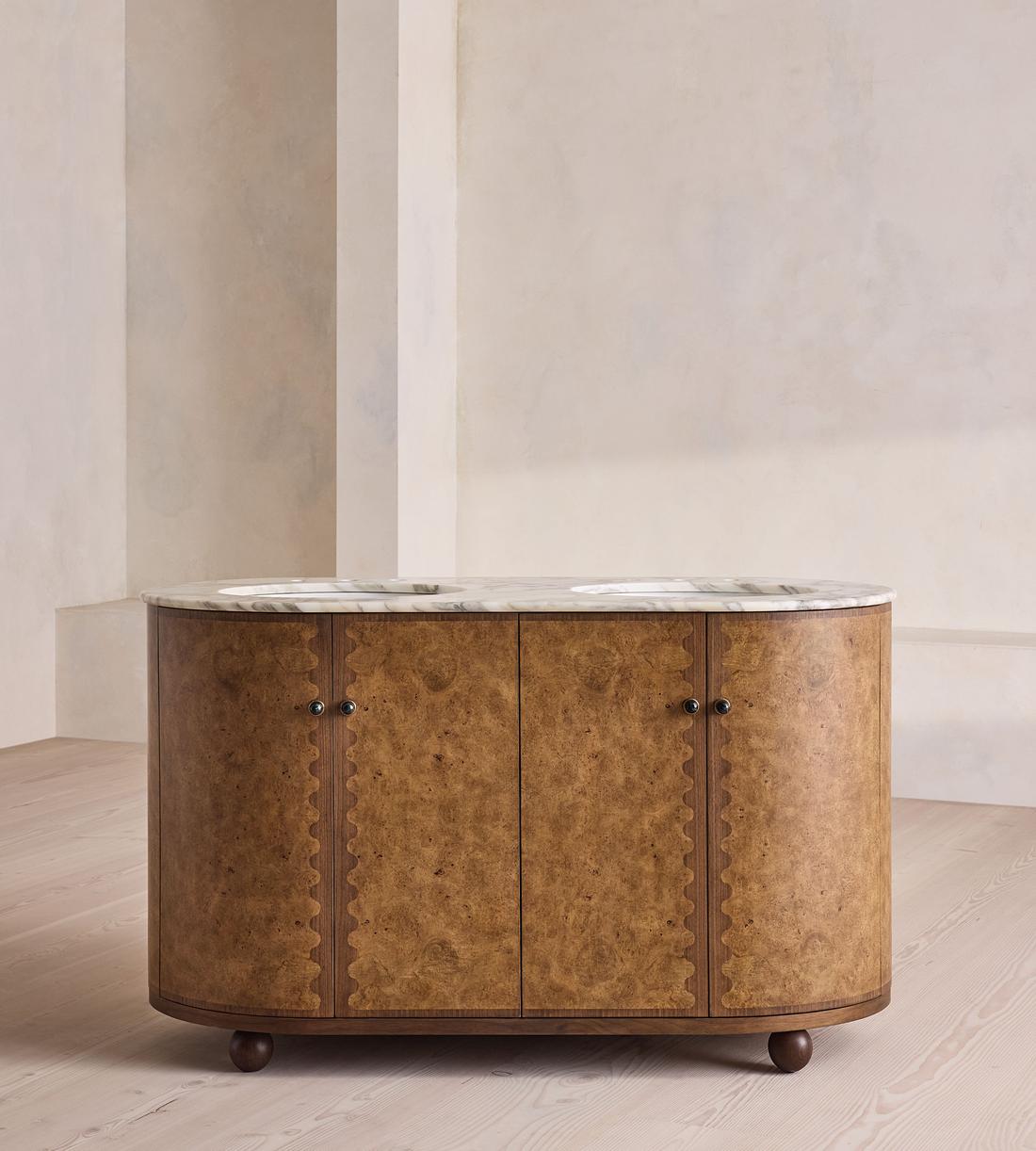 Esperanza Double Vanity - Calacatta Aura Marble - Listing - Image 1