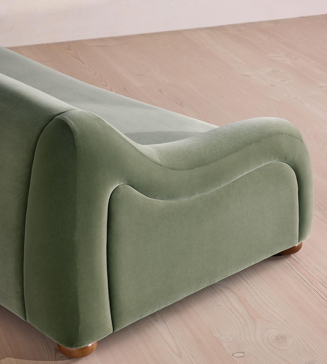 Liana Three Seater Sofa - Velvet - Seafoam - UK - Images - Image 8